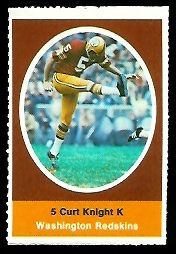 1972 Sunoco Stamps      612     Curt Knight